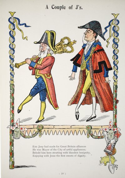 Egy pár J, illusztráció a The Struwwelpeter Alphabetből, Harold Begbie (1871–1929) verse alkotó: Francis Carruthers Gould